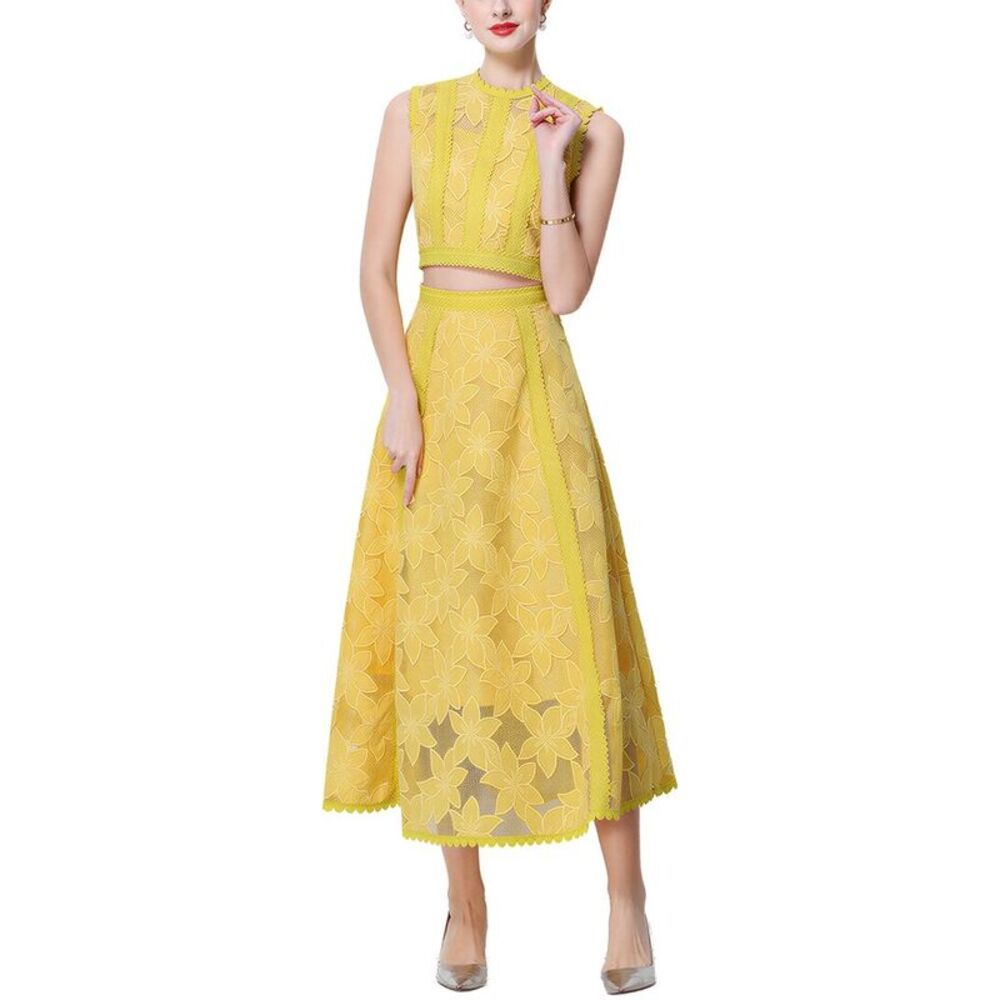 Elaine Womens 2Pc Top & Skirt Set